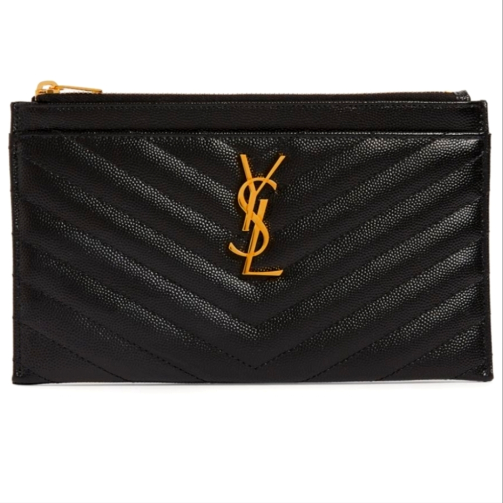 Like new YSL  cassandre matellase zip pouch